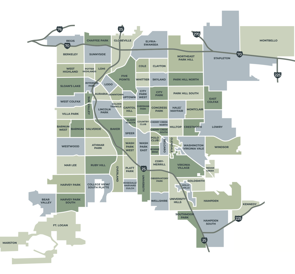 denver neighborhood map